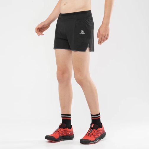 Black Salomon Sense Aero 3'' Men's Shorts | PH 42971T